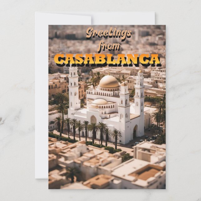 Greetings from CASABLANCA Holiday Card (Front)