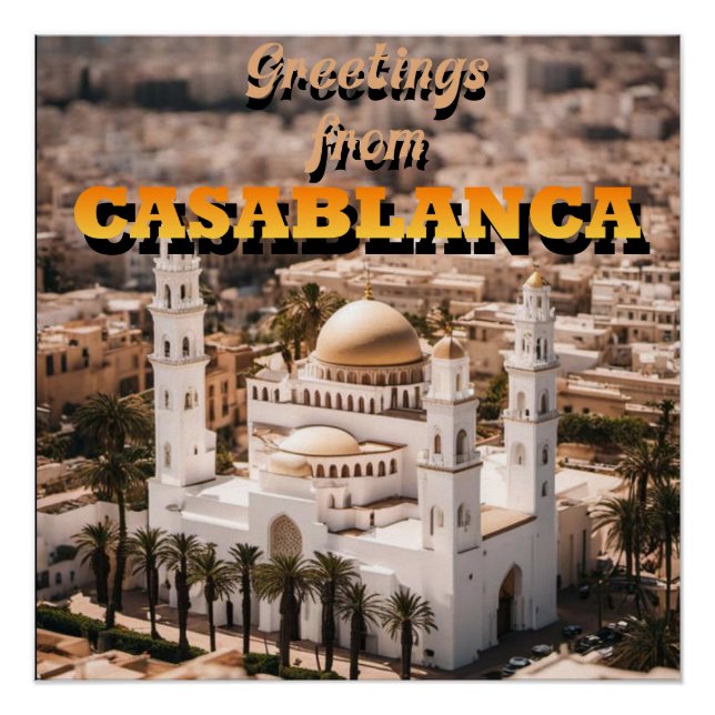 Greetings from CASABLANCA Poster (Front)
