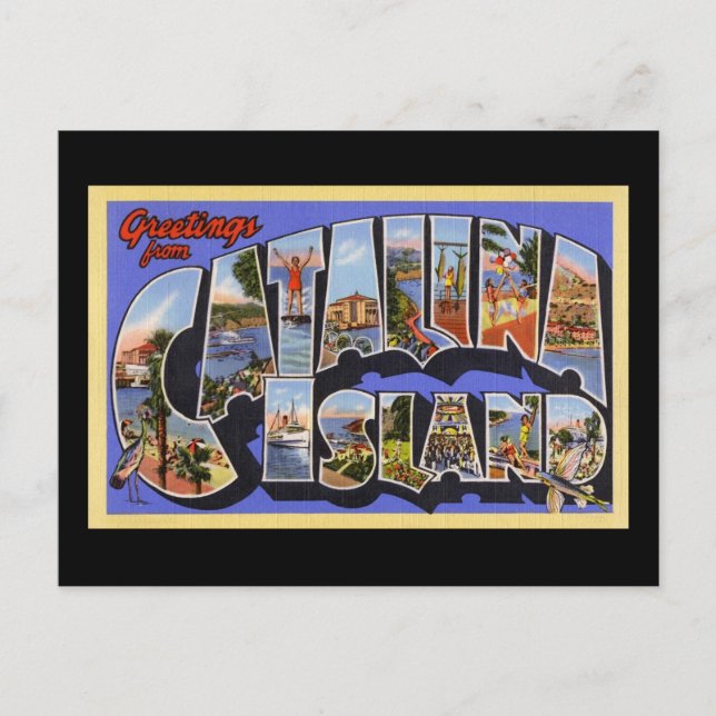 Greetings from Catalina Island Postcard (Front)