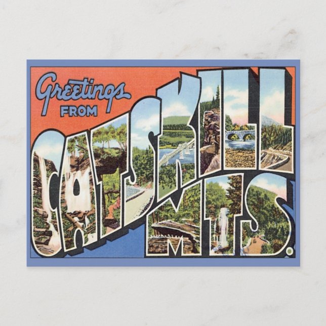Greetings From Catskill Mountains Postcard (Front)