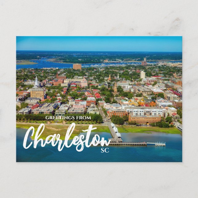 Greetings from Charleston, SC Travel Postcard (Front)