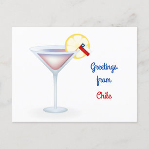 Greetings From Chile Cocktail Holiday Card