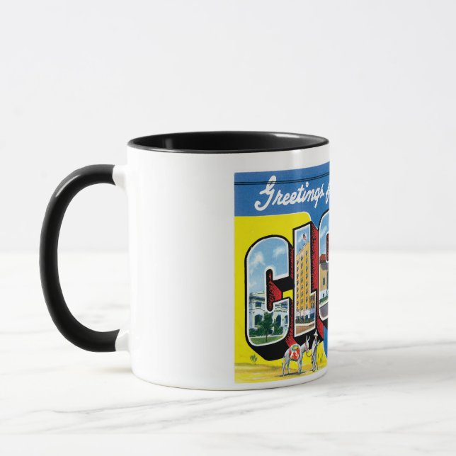 Greetings from Clovis, New Mexico! Mug (Left)