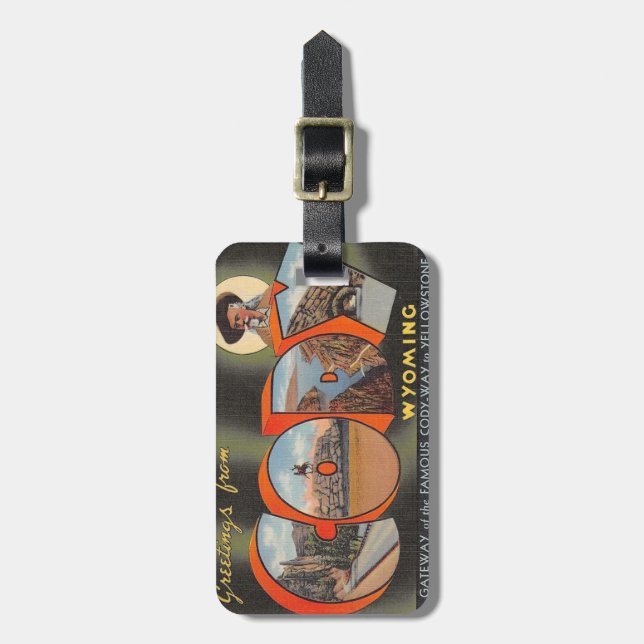 Greetings from CODY Acrylic Luggage Tag (Front Vertical)