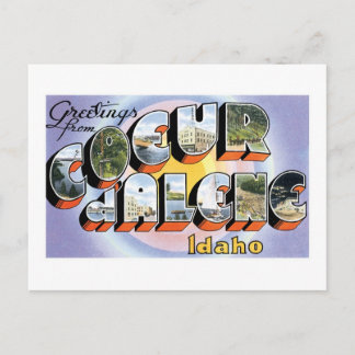 Greetings from Coeur D Alene Postcard