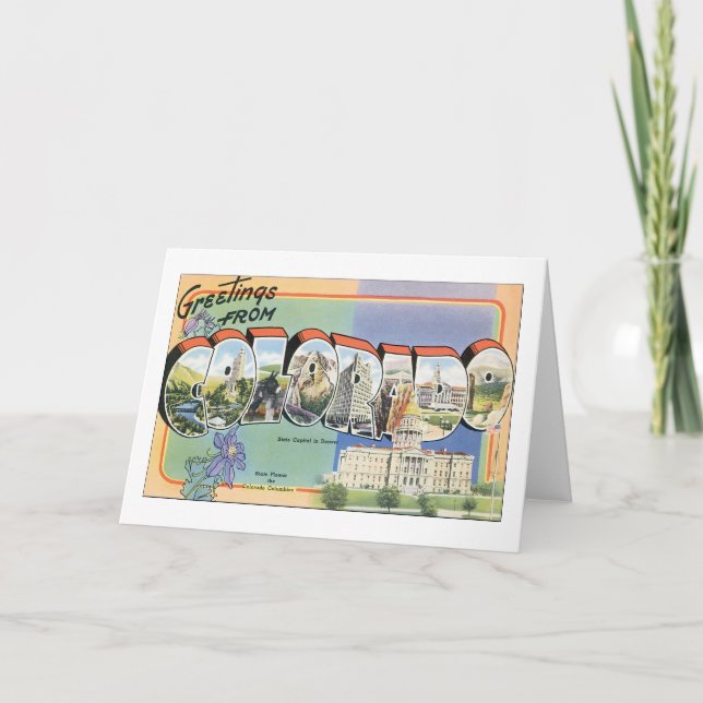 Greetings from Colorado Card (Front)