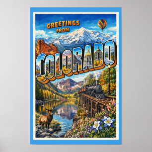 Greetings from Colorado Poster