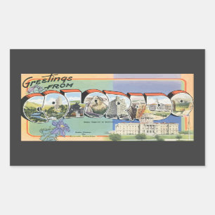 Greetings From Colorado, Vintage Sticker
