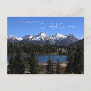 Greetings from Colourful Colorado Postcard