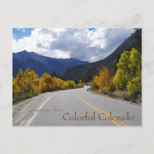 Greetings from Colourful Colorado Postcard