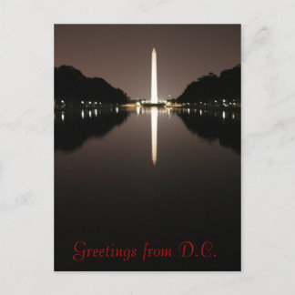 Greetings from D.C. Postcard