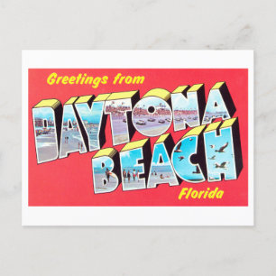 Greetings from Daytona Beach, Florida, Vintage Postcard
