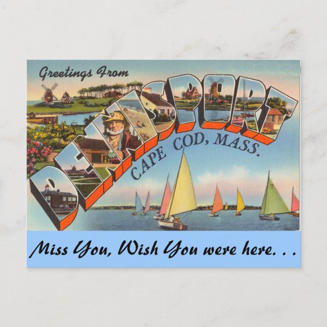 Greetings from Dennisport Postcard (Front)