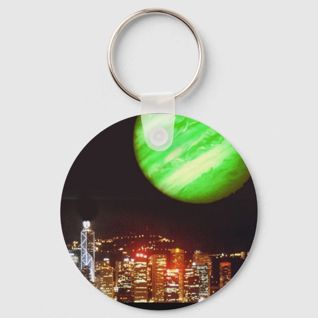 Greetings from Elysium keychain (Front)