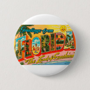 Greetings From Florida 2 Inch Round Button