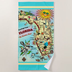 Greetings from Florida Beach Towel