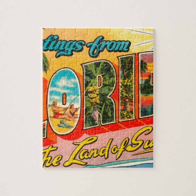Greetings From Florida Jigsaw Puzzle (Vertical)
