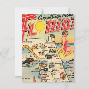 Greetings From Florida RSVP Card