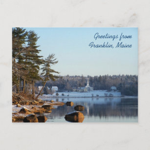 Greetings from Franklin, Maine Postcard