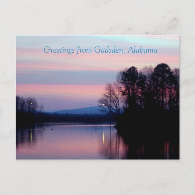 Greetings from Gadsden, AL Postcard (Front)