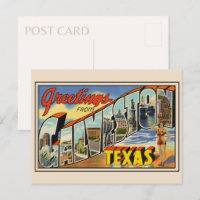 Greetings from Galveston Texas Vintage