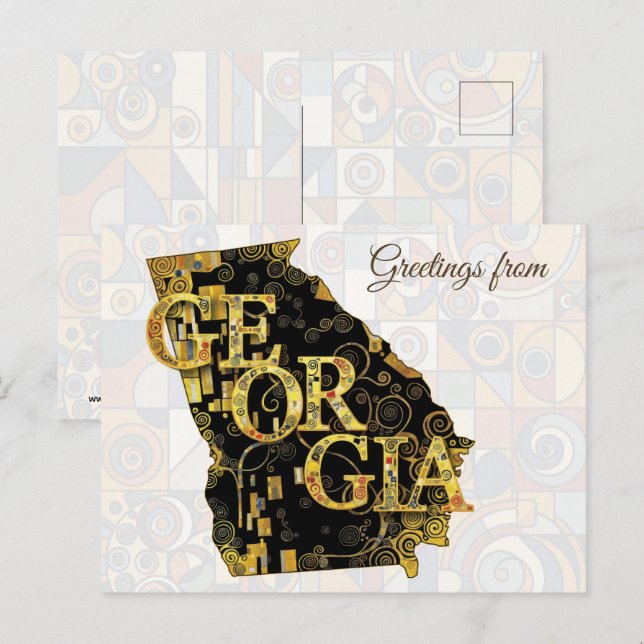Greetings from Georgia Postcard (Front/Back)