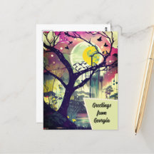 Greetings from Georgia Wetland Art Card