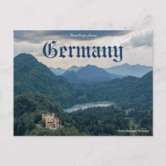 Greetings from Germany Hohenschwangau Postcard (Front)
