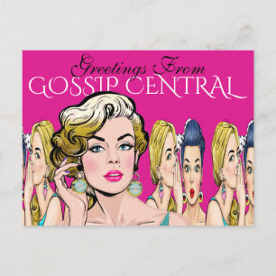 Greetings From Gossip Central Postcard