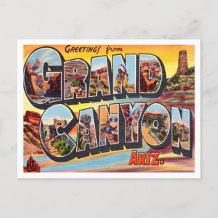 Greetings from Grand Canyon, Arizona Travel Postcard