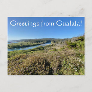 Greetings from Gualala! Postcard
