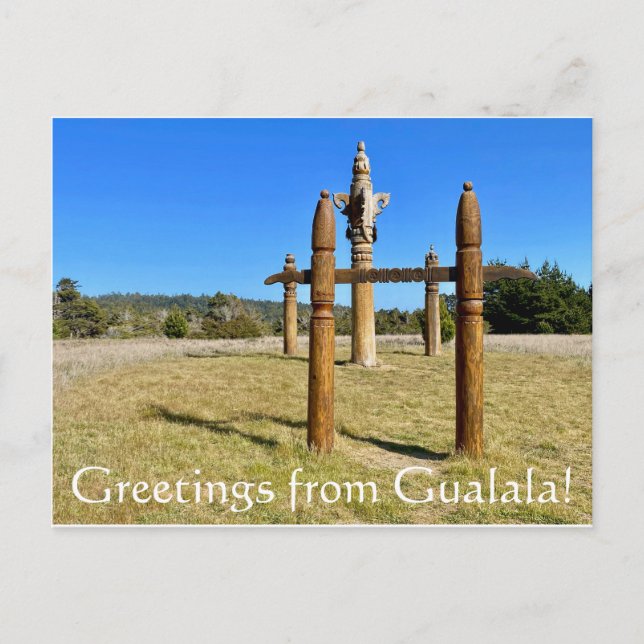 Greetings from Gualala! Postcard (Front)