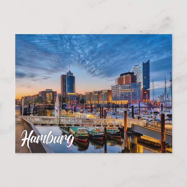 Greetings From Hamburg, Germany Postcard (Front)