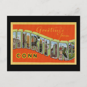 Greetings from Hartford Connecticut Postcard