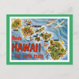 Greetings From Hawaii Postcard