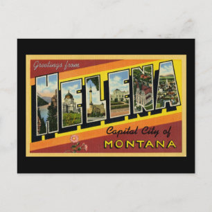 Greetings from Helena Montana Postcard