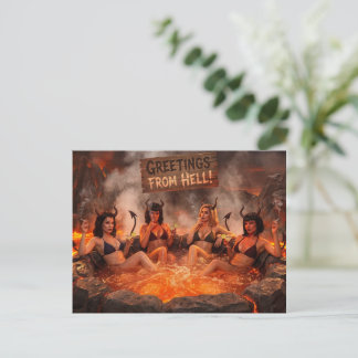 Greetings From HELL Postcard
