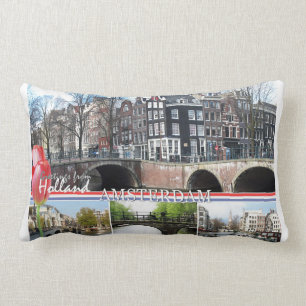 Greetings from Holland - Amsterdam Lumbar Pillow
