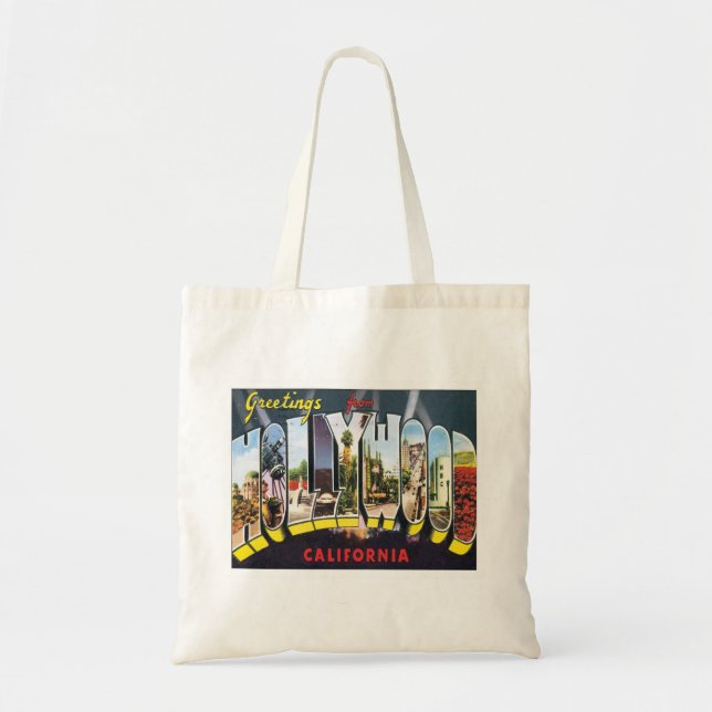 Greetings From Hollywood California Tote Bag (Front)