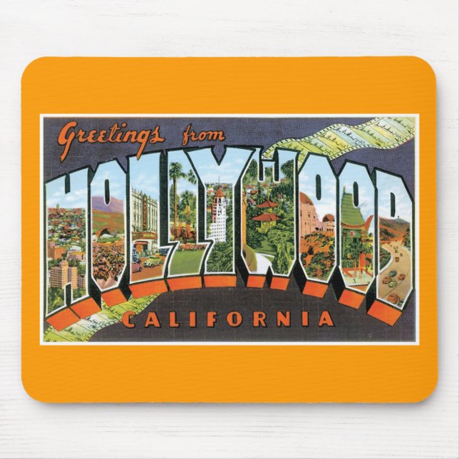 Greetings from Hollywood! Mouse Pad (Front)