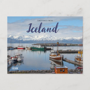 Greetings from Iceland Postcard Husavik