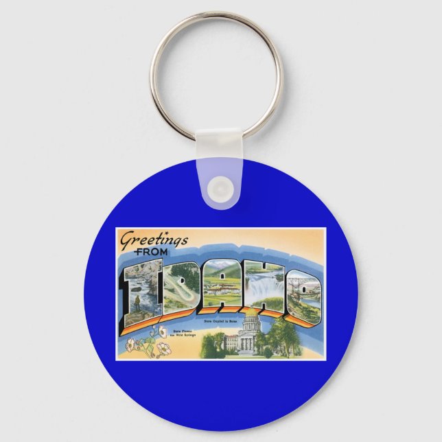 Greetings from Idaho! Keychain (Front)