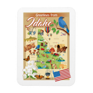 Greetings from Idaho Magnet