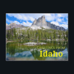 Greetings from Idaho Scenic Mountain Postcard<br><div class="desc">Send Greetings from Idaho with this pretty scenic landscape postcard with Sawtooth mountains!</div>