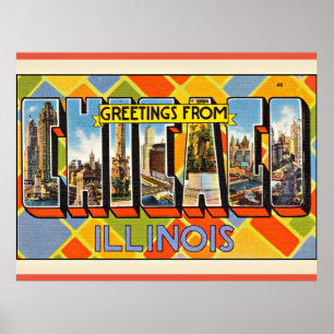 Greetings from Illinois Poster