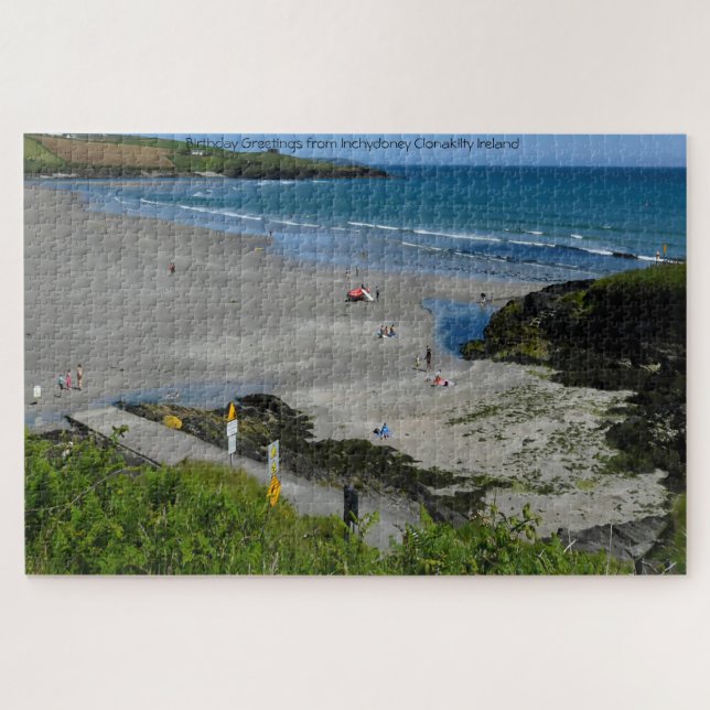 Greetings from Inchydoney Clonakilty Ireland Jigsa Jigsaw Puzzle (Horizontal)