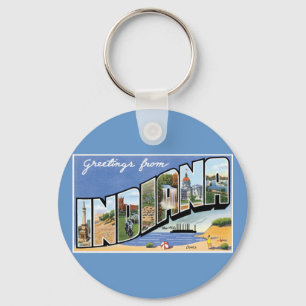 Greetings from Indiana! Keychain