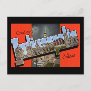 Greetings from Indianapolis Indiana Postcard