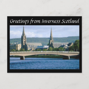 Greetings from Inverness Scotland Postcard