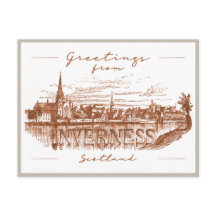 Greetings from Inverness, Scotland Travel Postcard